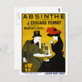 ABSINTHE maakt de hartgroei een fonder Briefkaart (Voorkant / Achterkant)