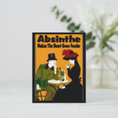 Absinthe MAkes the Heart Grow Fonder Briefkaart (Staand voorkant)