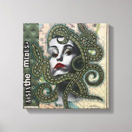 Absinthe Medusa beroemd gemaakt door Natalie Schor Canvas Afdruk