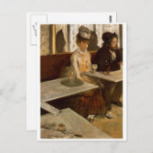 Absinthe par Carte postale Degas (Devant / Derrière)