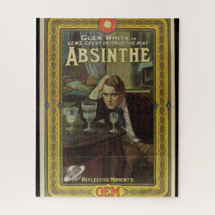 Absinthe playbill vintage play advertentie legpuzzel