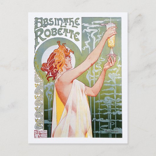 Absinthe Robette Briefkaart (Voorkant)