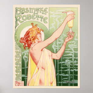 Absinthe Robette Poster publicitaire Vintage franç