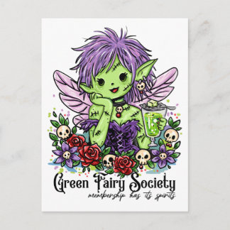 Absinthe Society Fee Briefkaart