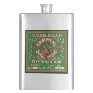 Absinthe Stainless Steel Hip Flask Heupfles