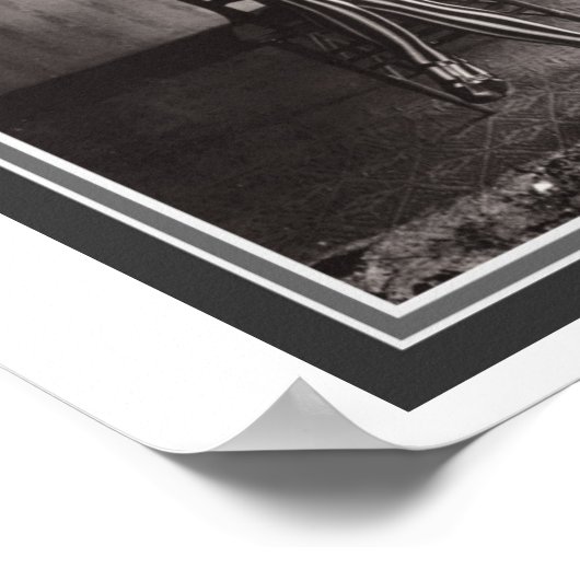 "Absinthe Tandis qu'elle attend" 12 x 12 Poster (Coin)