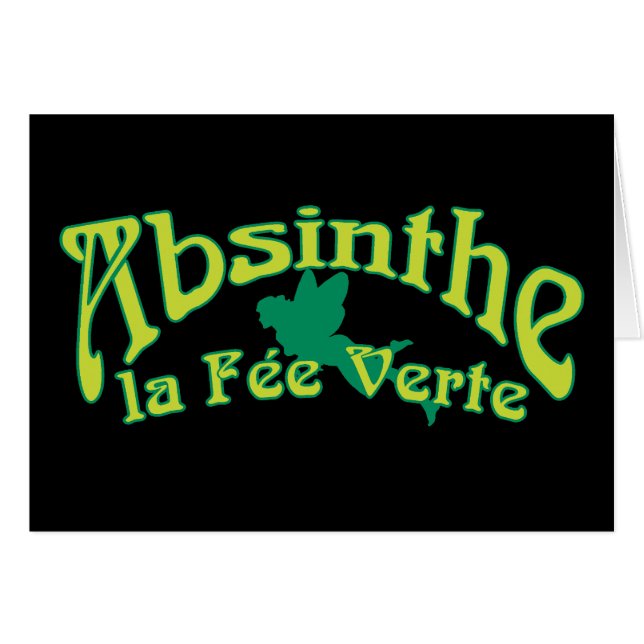 Absinthe Texte La Fee Verte (Devant horizontal)