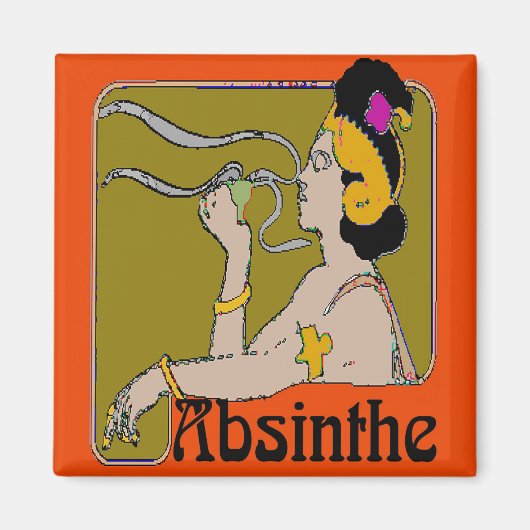 Absinthe Woman Magneet (Voorkant)
