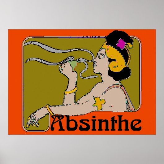 Absinthe Woman Poster (Voorkant)