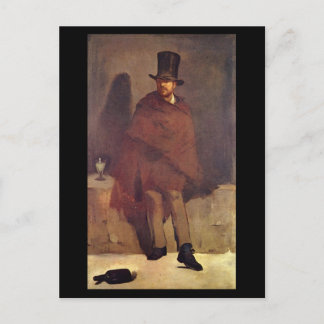 Absinthtrinker Manet, Edouard Briefkaart