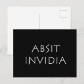 Absit invidia briefkaart (Voorkant / Achterkant)