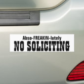 Abso FREAKIN Lichaam No Solicing Bumpersticker (Op auto)