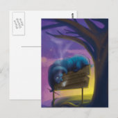 Absolem the blue Catapillar Briefkaart (Voorkant / Achterkant)