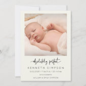 Absolument Parfait Photo Faire-part de naissance b (Devant)