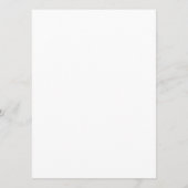 Absolute Klassiek Script Zwart-wit bruiloft Programma (Achterkant)