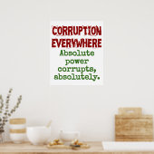 Absolute stroomonderbrekingen Absoluut - Corruptie Poster (Keuken)