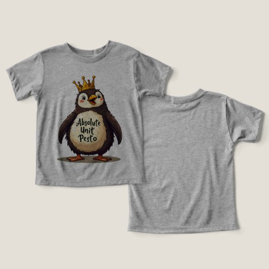 Absolute Unit Pesto - De Koning Pinguïn (Ontwerp Voorkant & Achterkant)