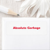 Absolute vuilnislabels etiket (Insitu)