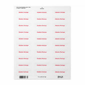 Absolute vuilnislabels etiket (Full Sheet)