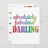 ABSOLUULOUS DARLING - FABULOUS - DARLING - BRIEFKAART (Voorkant / Achterkant)