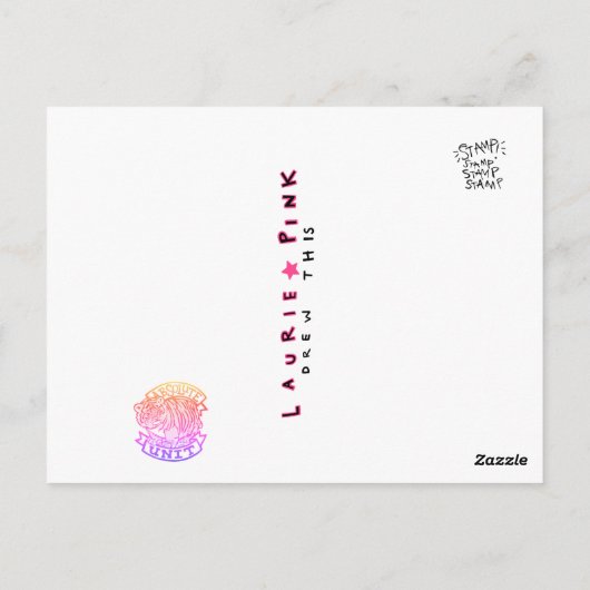 Absoluut Briefkaart voor ruimtevaarteenheid (Achterkant)