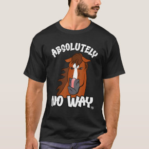 Absoluut geen manier knorrige kastanjebruine vlam t-shirt