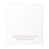 Absoluut geen Notitieblok van Hustle Plan (Voorkant)