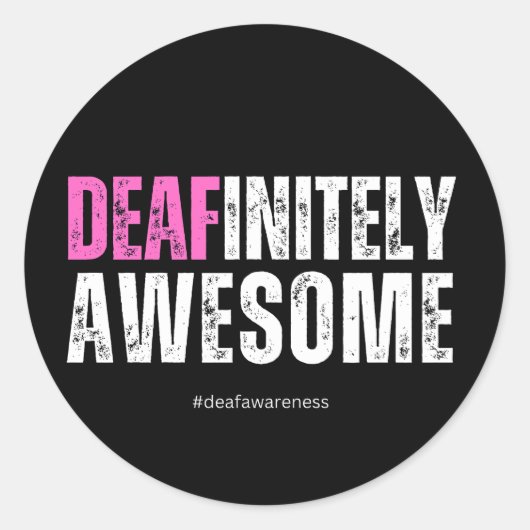 Absoluut Geweldige doofbewustzijn Ronde Sticker (Voorkant)