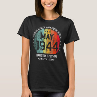 Absoluut Geweldige sinds mei 1944 Man Vrouw Birthd T-shirt