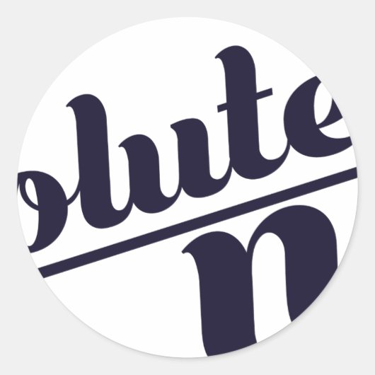 Absoluut niet ronde sticker (Voorkant)