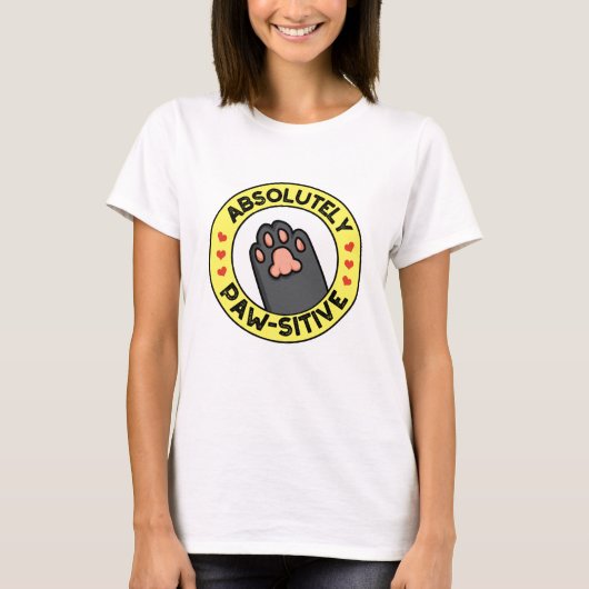 Absoluut passief grappig paw pun t-shirt (Voorkant)