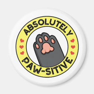 Absoluut pijnlijk Funny Paw Badge Pun Magneet