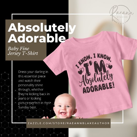 Absoluut Schattig Baby Fine Jersey T-shirt