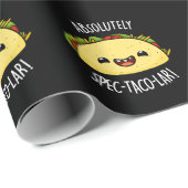 Absoluut Spec-Taco-Lar Funny Taco Pun Dark BG Cadeaupapier (Rol Hoek)
