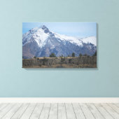 Absoraka Mountain Range Paradise Valley Montana Canvas Afdruk (Insitu (Houten vloer))