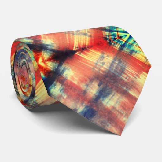 Abstact Crayon Stropdas (Opgerold)