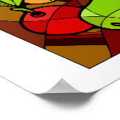 Abstact Fruit Kitchen Decor 15x15 Poster (Hoek)