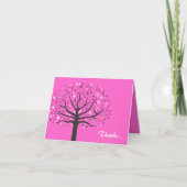 Abstact Tree of Life Baby Naming Dank u kaart (Voorkant)