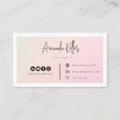 Abstact Waterverf minimalistische business Visitekaartje (Achterkant)