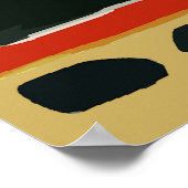 Abstarct Western dorp Poster (Hoek)