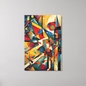ABSTR_24-033, Geometrisch, kubisme Canvas Afdruk (Voorkant)