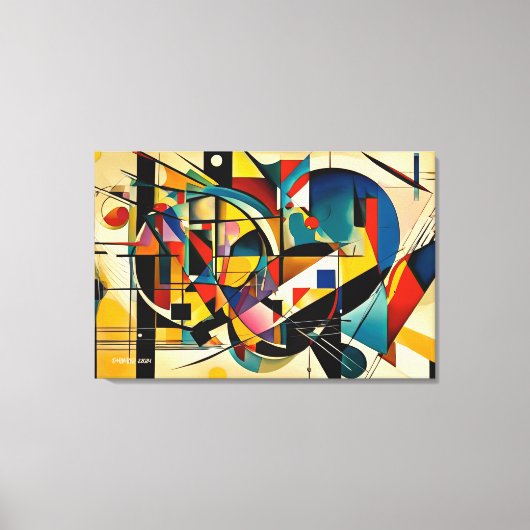 ABSTR_24-046, Abstracte galerijkunst Canvas Afdruk (Voorkant)