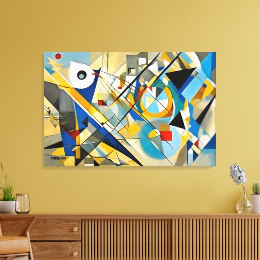 ABSTR_24-059, Abstracte galerijkunst Canvas Afdruk (Insitu (Woonkamer))