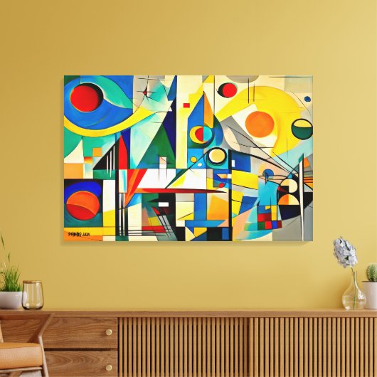 ABSTR_24-084, Abstracte galerijkunst Canvas Afdruk (Insitu (Woonkamer))