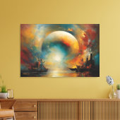 ABSTR_24_100, Abstracte galerijkunst Canvas Afdruk (Insitu (Woonkamer))