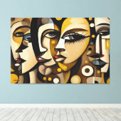 ABSTR_25-005 Abstracte Galerij Art Canvas Afdruk (Insitu (Houten vloer))