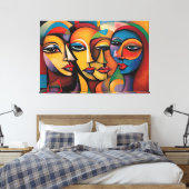 ABSTR_25_009 Abstracte galerij Art Canvas Afdruk (Insitu (Slaapkamer))