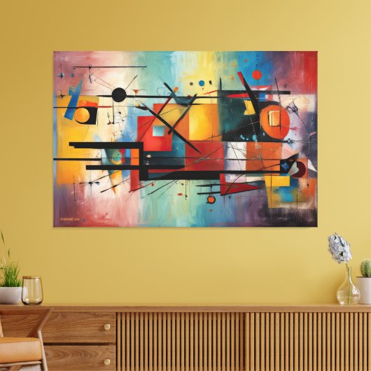 ABSTR_25-011 Abstracte kunst Canvas Print (Insitu (Woonkamer))