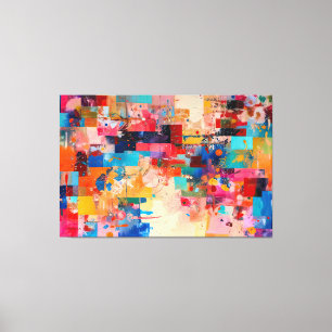 ABSTR_25-037 Abstracte kunst Canvas Print