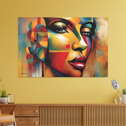 ABSTR_25-043 Abstracte kunst Canvas Print (Insitu (Woonkamer))